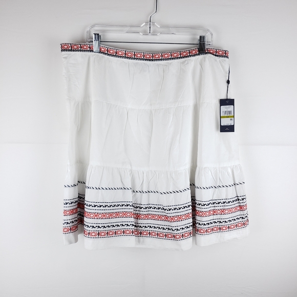 Tommy Hilfiger Dresses & Skirts - NWT Tommy Hilfiger White Embroidered Skirt Size 14
